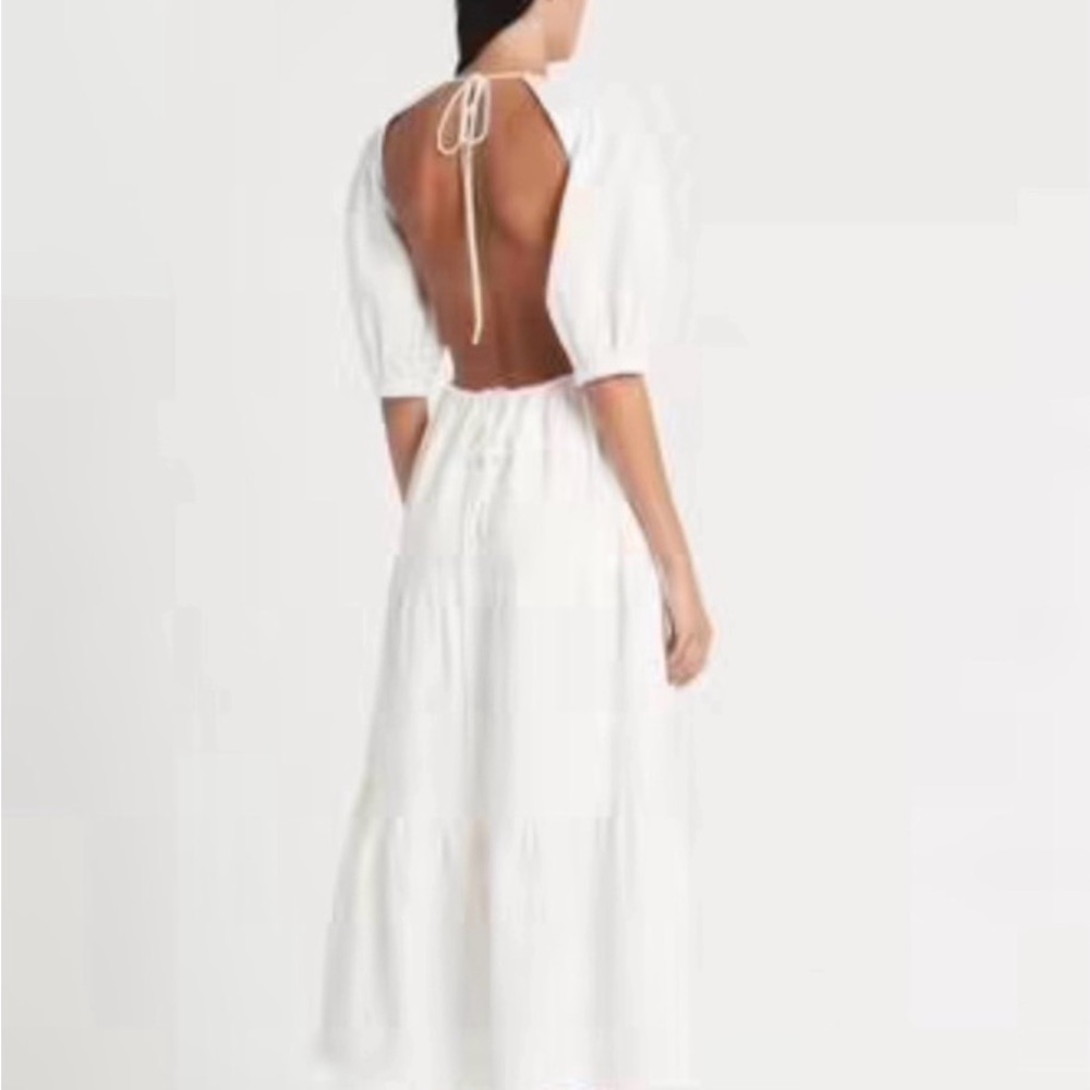 SIR the label Aritzia Lorena Tiered Backless Dress Sz Small B31